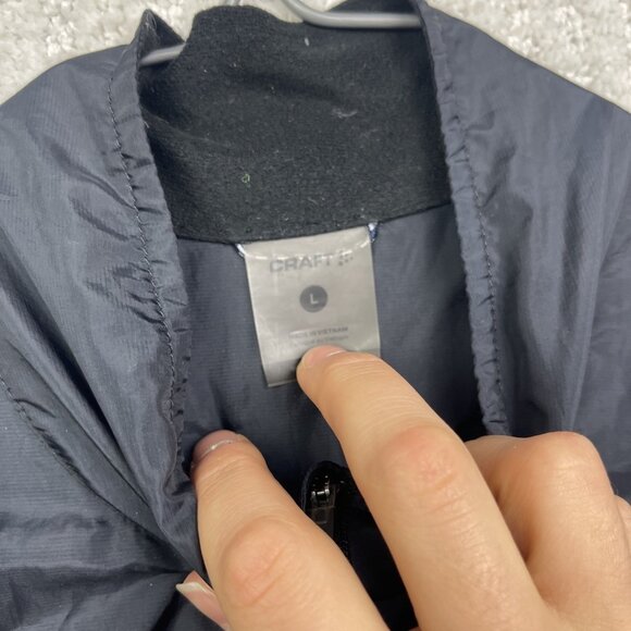 Craft Cycling Windbreaker Jacket Ultralight Womens L Black Biking outdoor - Picture 5 of 13